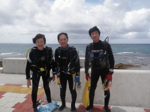 2014.09.07 砂辺ビーチ AOW講習&ファンダイビング