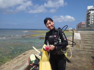 2015.04.02 砂辺ビーチ　AOWコース