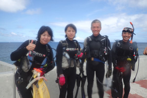2015.07.18　砂辺ビーチ　体験ダイビング＆付き添いファンダイビング　
