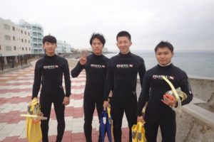 2017.11.04　砂辺ビーチ　体験ダイビング＆付き添いファンダイビング